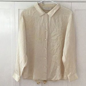Woman’s Valerie Steven’s silk shirt